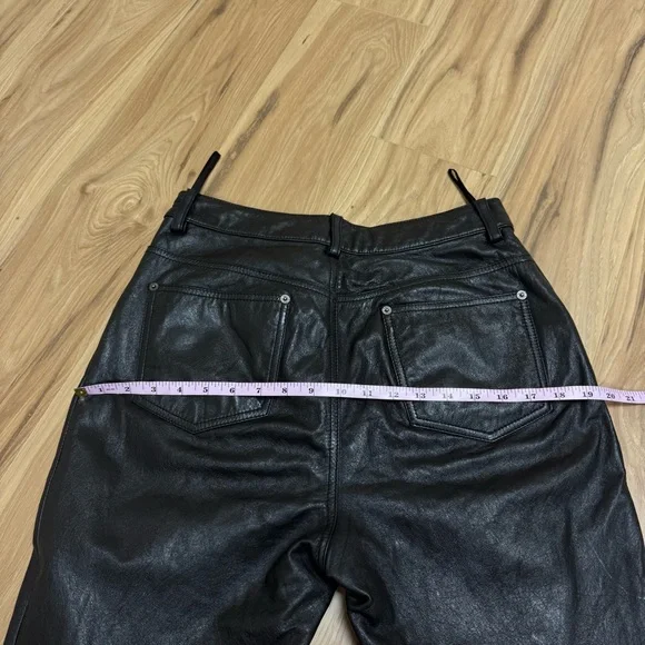 Wilson’s Maxima Pockets Black Buttery Soft Genuine Leather Bootcut Pants Size 10 - Picture 11 of 14